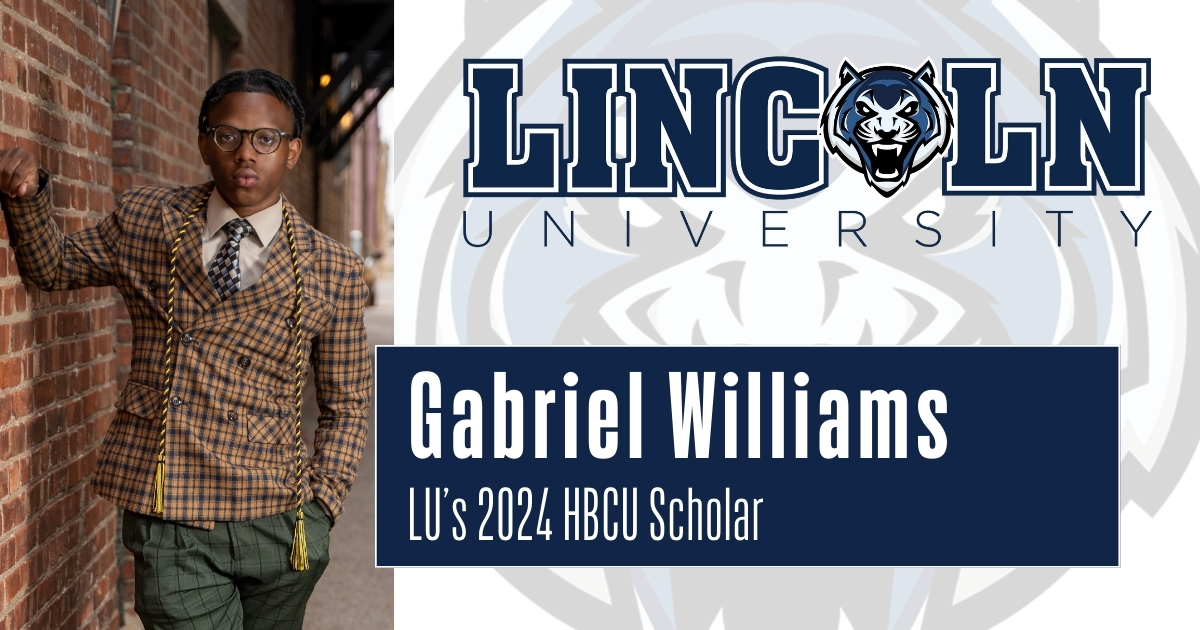 Lincoln University of Missouri broadcast journalism major Gabriel Williams has been selected as a 2024 HBCU Scholar.