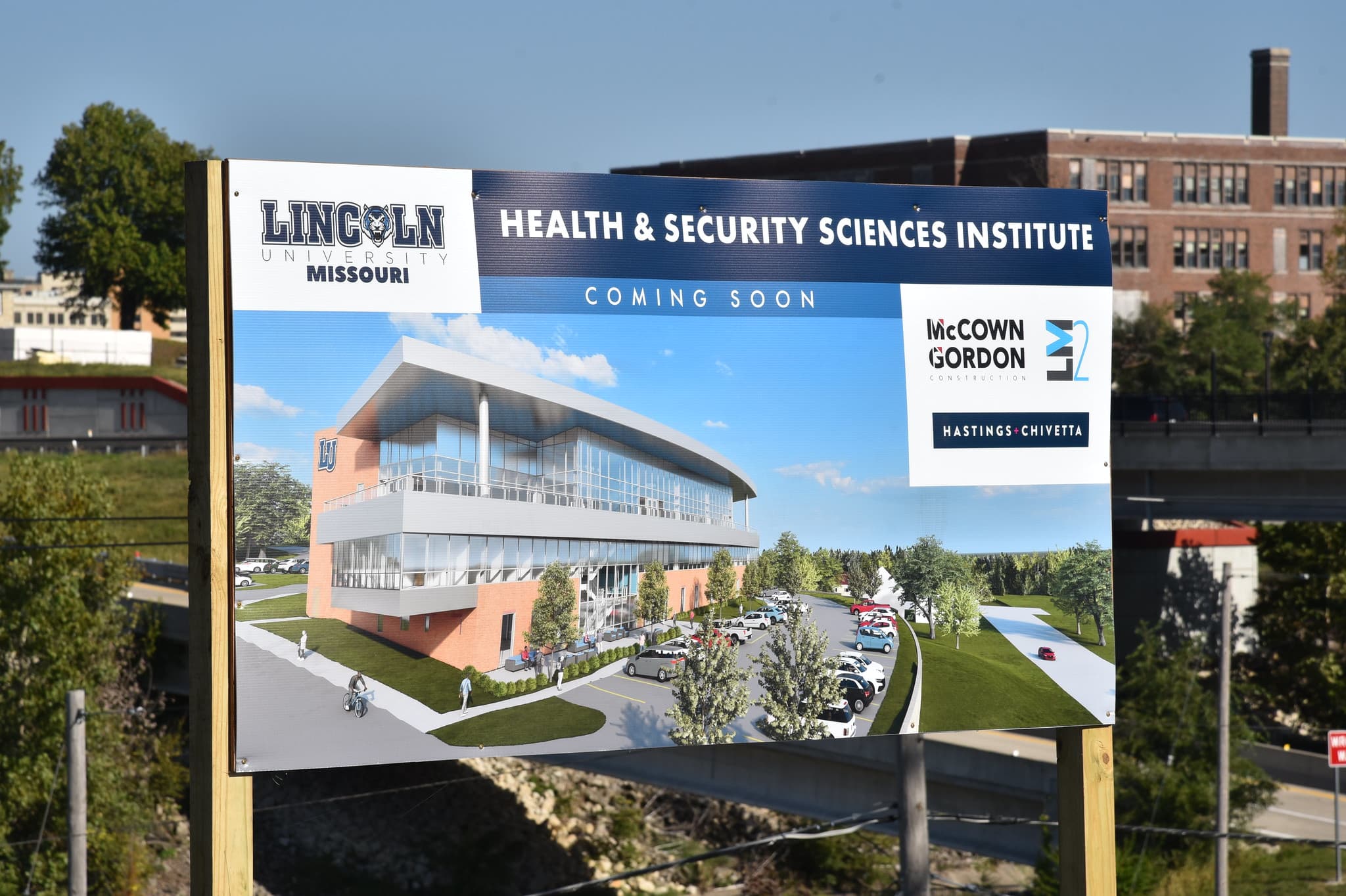 Rendering of the new Health & Security Sciences Institute (HSSI) for Lincoln University.