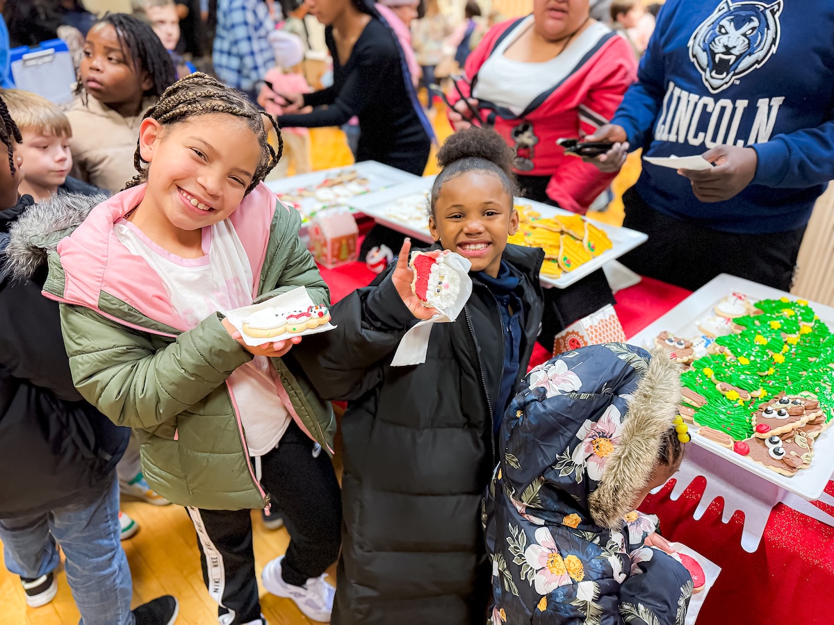 Children enjoy cookies in Santa’s Workshop during the 2024 Lincoln University of Missouri Holiday Extravaganza on December 3. 