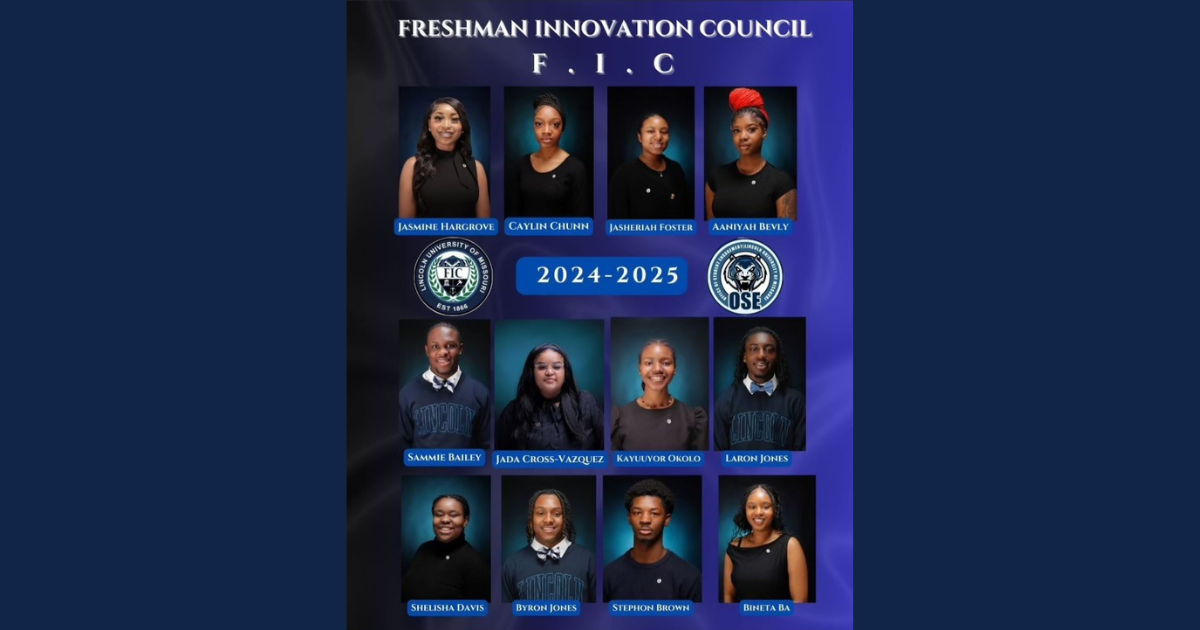  In Fall 2024, Lincoln University launched the Freshman Innovation Council (F.I.C.) to develop leadership skills in first-year students.