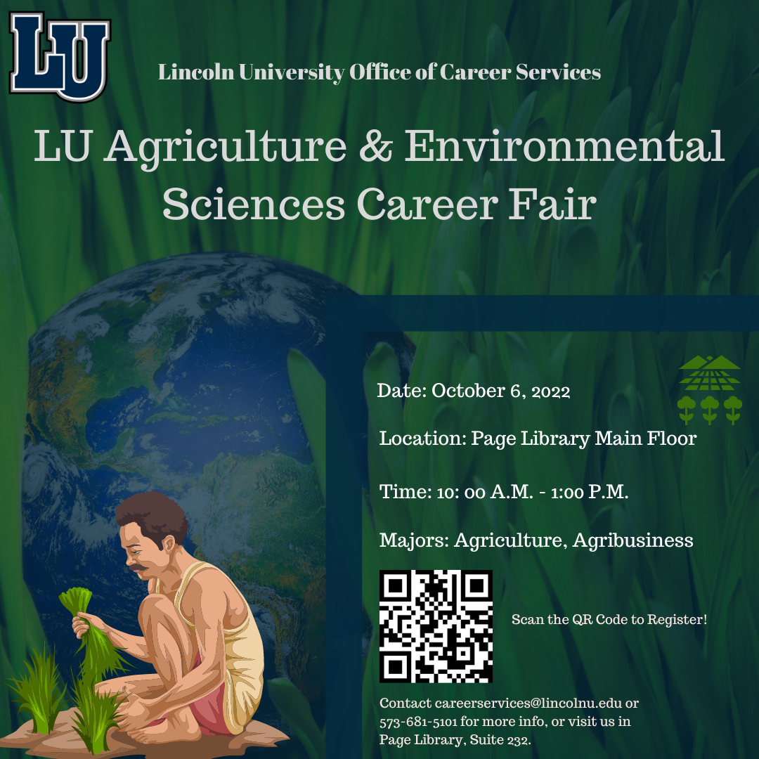 Agriculture & Environmental Sciences Career Fair flyer