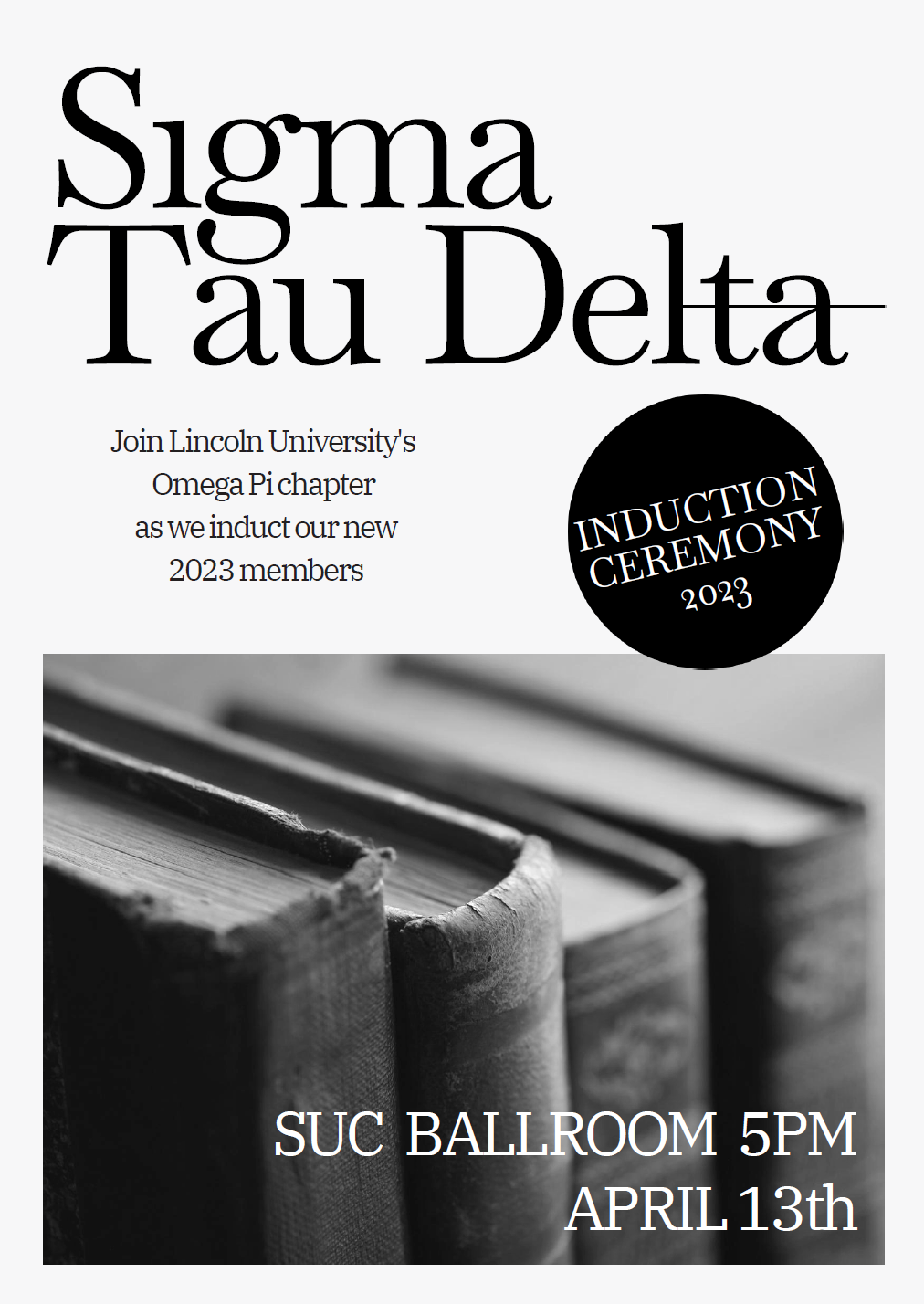 Sigma Tau Delta Induction Ceremony