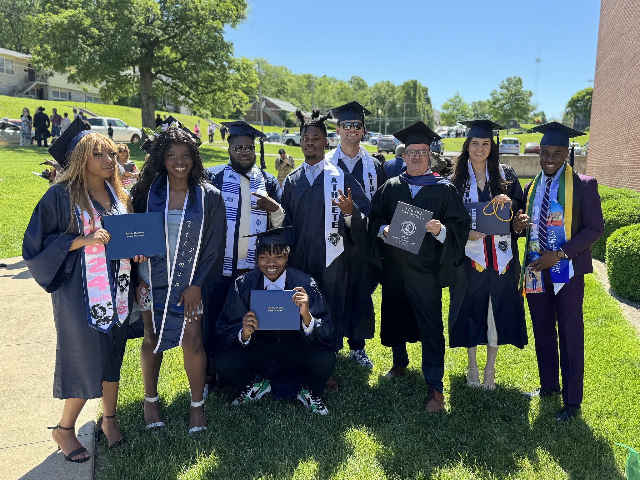 Over the past three years, Lincoln University of Missouri students' academic standing has substantially improved. Photo: LU Class of 2024 graduates celebrate their success on commencement day in May.