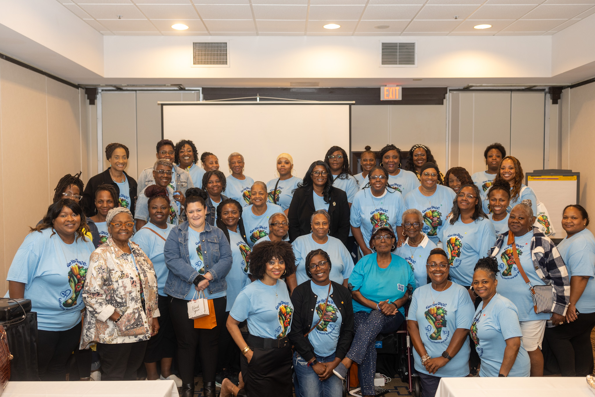 Participants of Lincoln University of Missouri's first Women's Wellness Weekend Retreat.