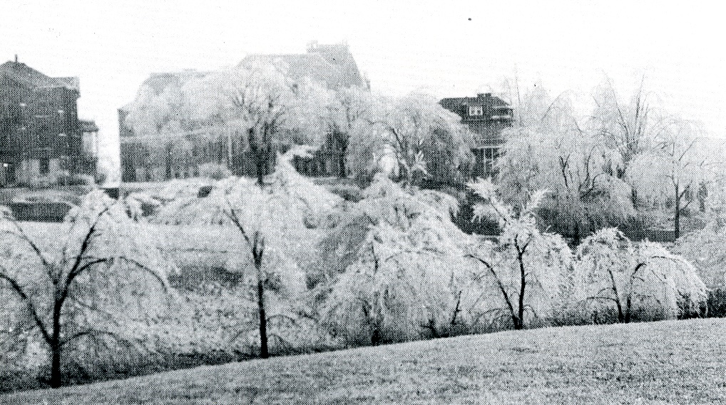 Lincoln University of Missouri campus, winter 1950.