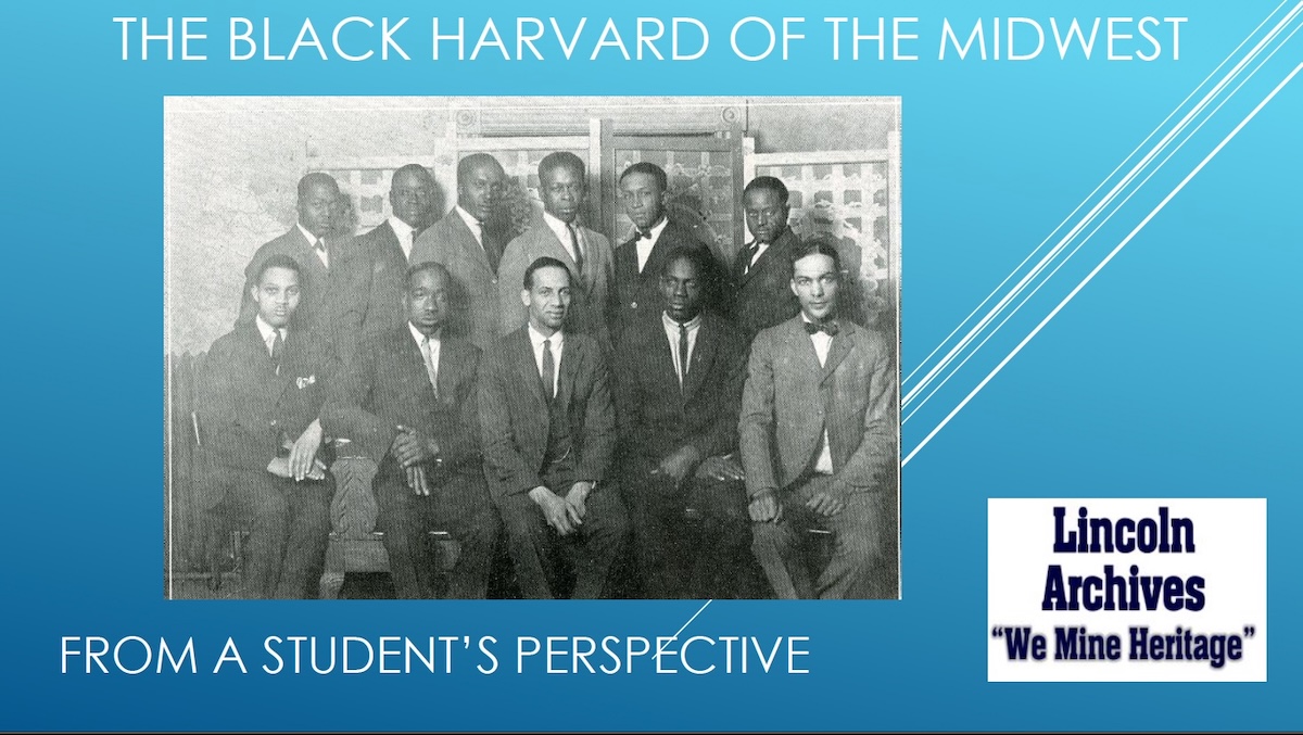  depiction of Director of the Lincoln University of Missouri Archives and Ethnic Center, Mark Schleer, presented "The Black Harvard of the Midwest: A Student’s Perspective" on February 4 in honor of Black History Month.